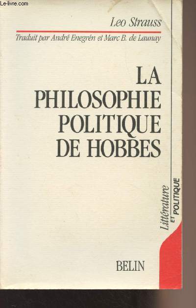 La philosophie politique de Hobbes - 