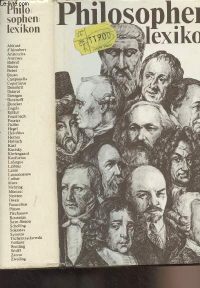 Philosophen-lexikon von einem Autorenkollektiv herausgegeben von Erhard Lange und Dietrich Alexander