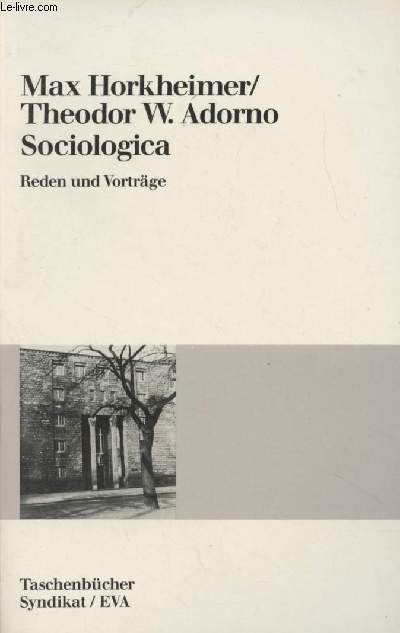 Sociologia, Reden und Vortrge - 