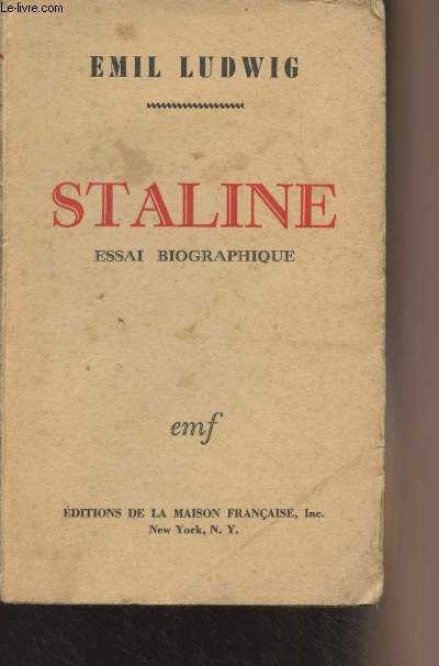 Staline, essai biographique