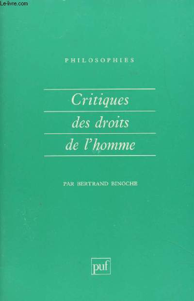 Critiques des droits de l'homme - 