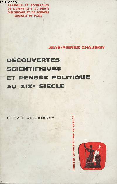 Dcouvertes scientifiques et pense politique au XIXe sicle - 