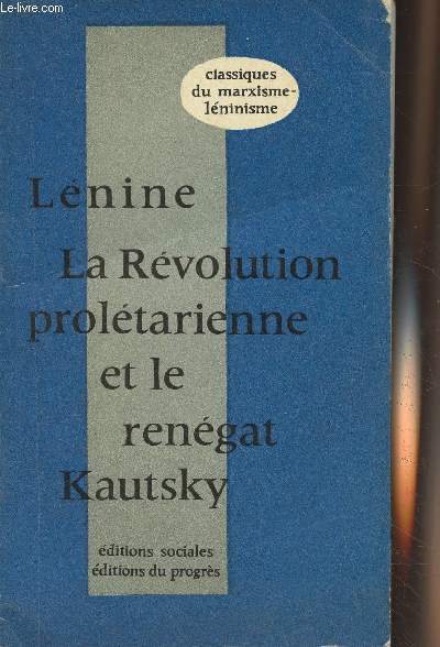 La rvolution proltarienne et le rengat Kautsky - 