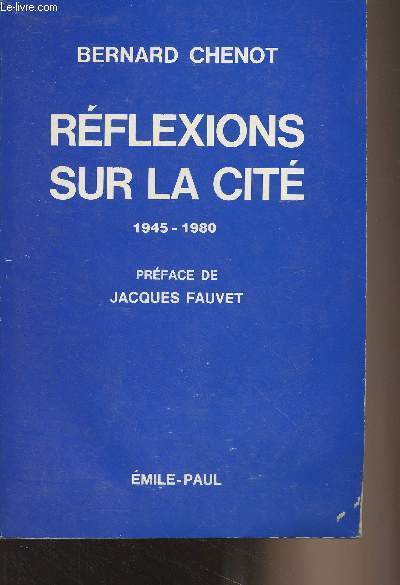 Rflexions sur la cit 1945-1980