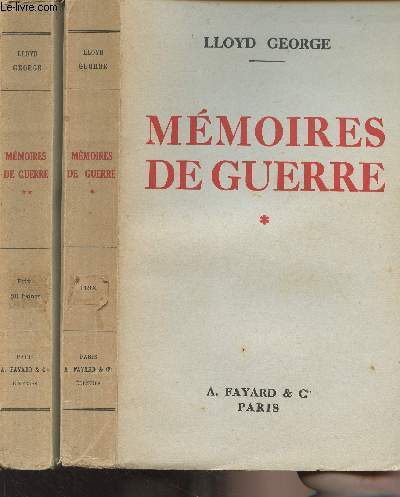 Mmoires de guerre - Tomes I et II