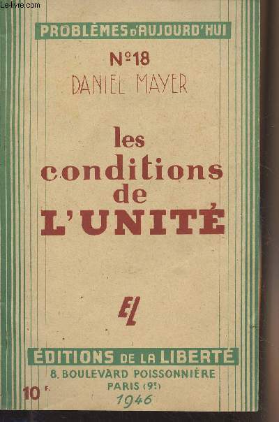 Les conditions de l'unit - 