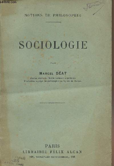 Sociologie - Notions de philosophie