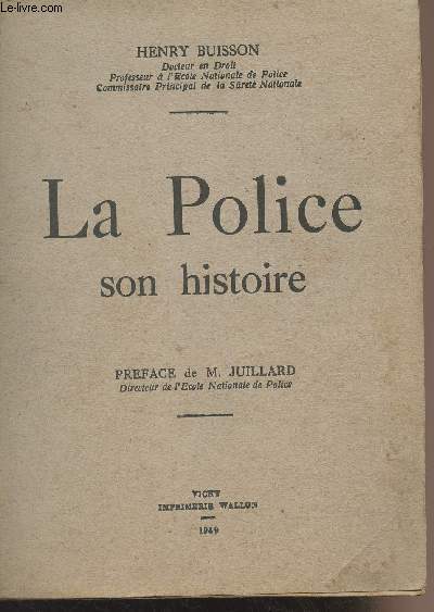 La Police, son histoire