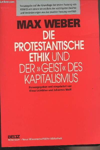 Die protestantische ethik und der 