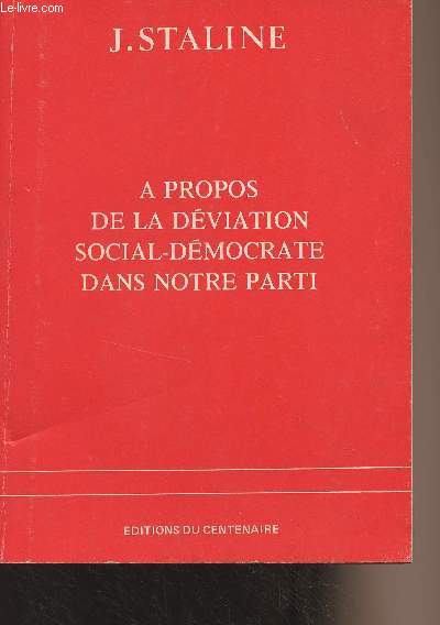 A propos de la dviation social-dmocrate dans notre parti