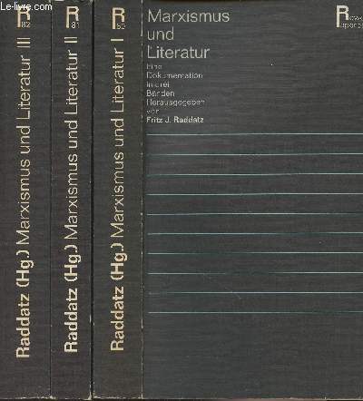 Marxismus und Literatur - Band. 1 - 2 - 3 - Eine dokumentation in drei Bänden - 