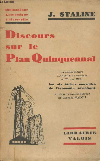 Discours sur le Plan Quinquennal - 