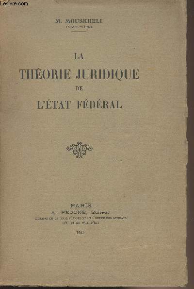 La thorie juridique de l'tat fdral