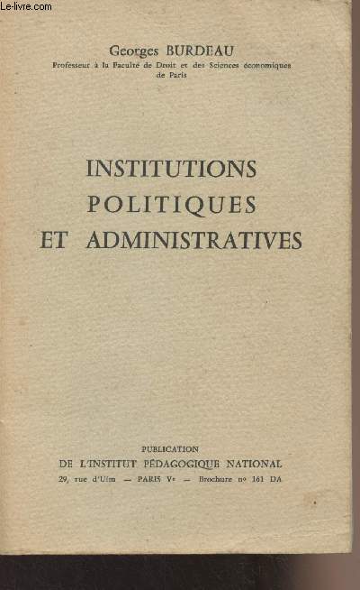Institutions politiques et administratives