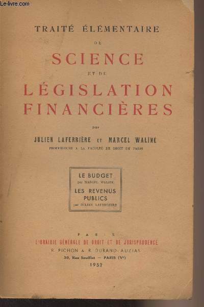 Trait lmentaire de science et de lgislation financire - Le budget, Les revenus publics