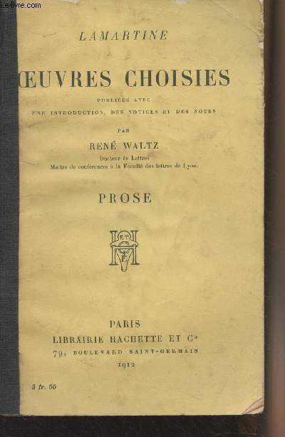 Oeuvres choisies - Prose