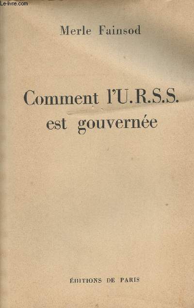 Comment l'U.R.S.S. est gouverne