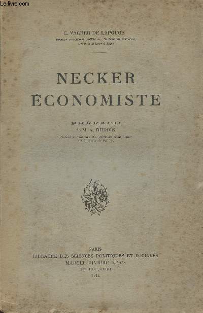 Necker Economiste