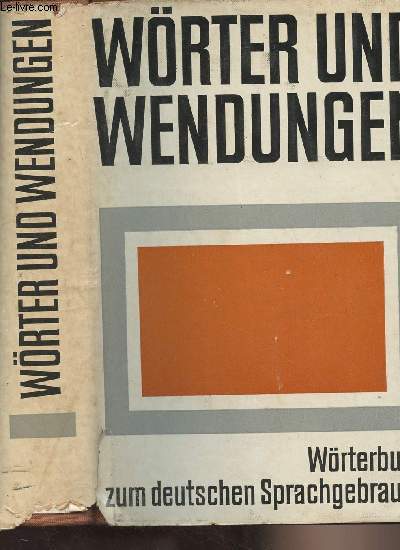 Wrter und wendungen - Wrterbuch zum deutschen Sprachgebrauch - 