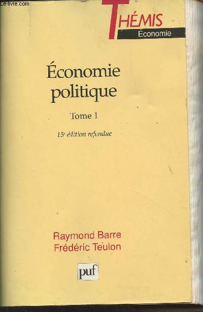 Economie politique - Tome 1 - 