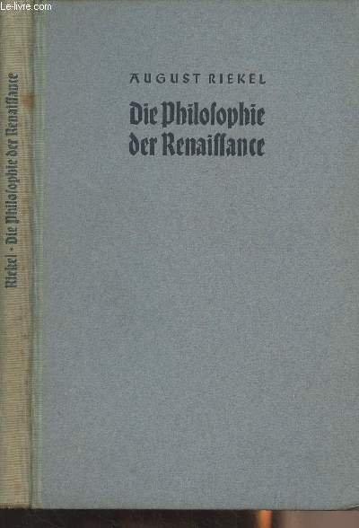 Die philosophie der renaissance