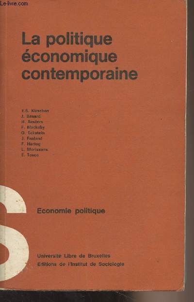 La politique conomique contemporaine - Economie politique