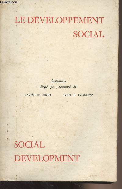 Le dveloppement social/Social Development - Congrs et colloques - VII