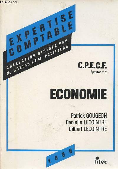 Economie - C.P.E.C.F. preuvre n2 - 2e dition - Collection 