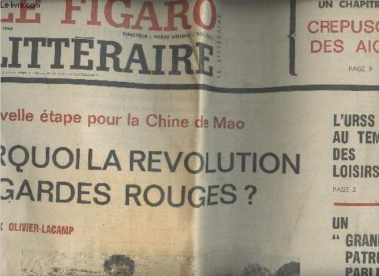 Le Figaro Littraire n1064 - Jeudi 8 septembre 1966 - Un chapitre du Crpuscule des aigles - L'URSS au temps des loisirs - Un 
