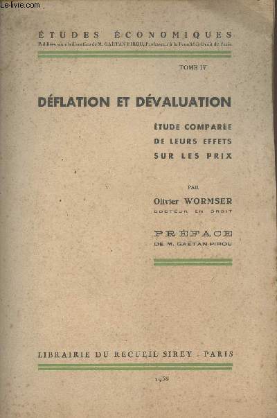 Dflation et dvaluation, tude compare de leurs effets sur les prix - 