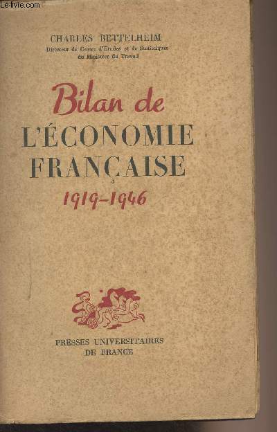 Bilan de l'conomie franaise 1919-1946