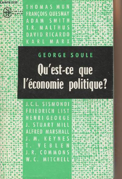 Qu'est-ce que l'conomie politique ? - Version abrge