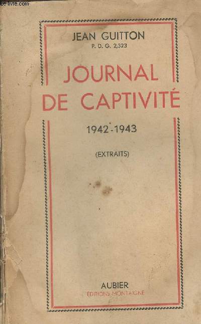 Journal de captivit 1942-1943 (Extraits)