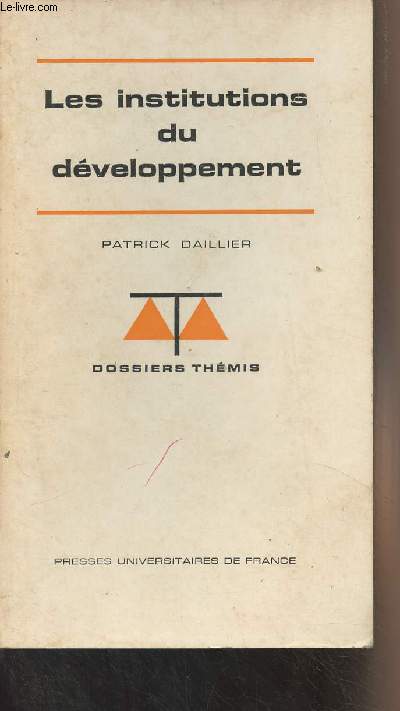 Les institutions du dveloppement - 