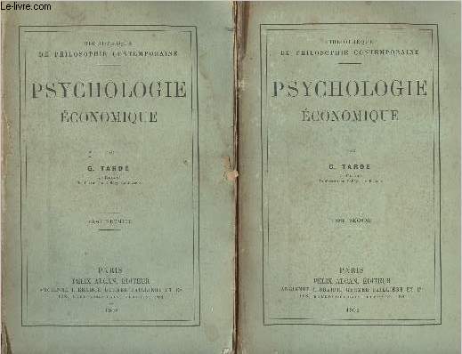 Psychologie économique - En 2 tomes - 