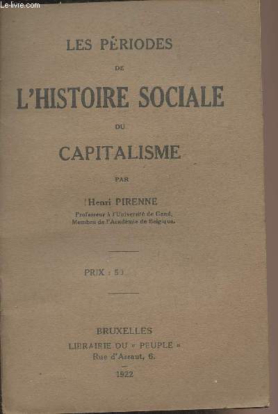 Les priodes de l'histoire sociale du capitalisme