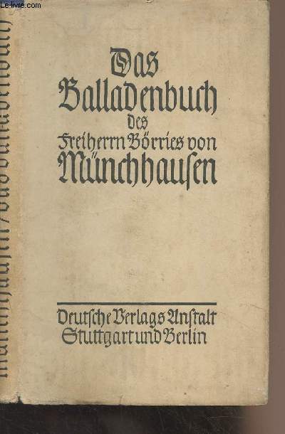Das Balladenbuch des freiherrn Brries von Mnchhausen