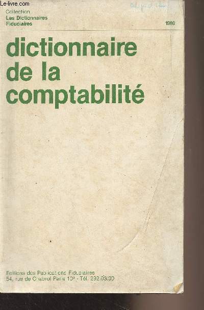 Dictionnaire de la comptabilit - Collection 