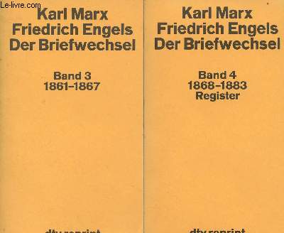 Der Briefwechsel - Band 3 : 1861-1867 Register - Band 4 : 1868-1883 - 
