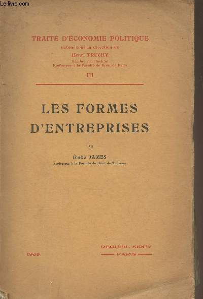 Les formes d'entreprises - 