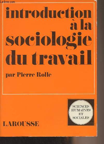 Introduction  la sociologie du travail - 