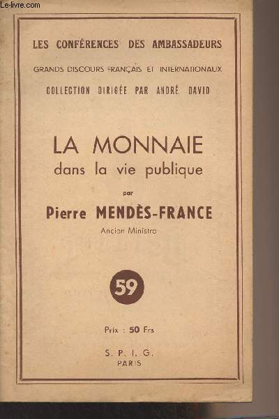 La monnaie dans la vie publique - 