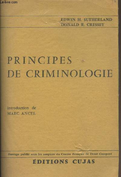 Principes de criminologie