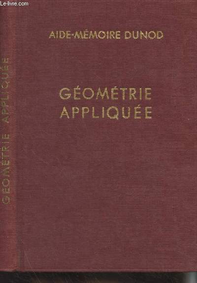Géométrie appliquée (2e édition) - 