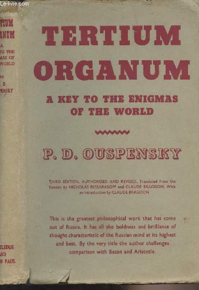 Tertium Organum, a Key to the Enigmas of the World