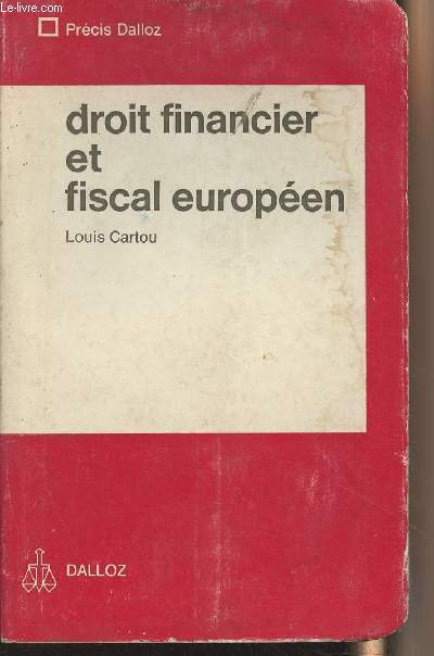 Droit financier et fiscal europen - 