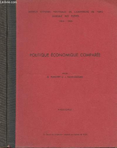 Politique conomique compare - 2 fascicules - 