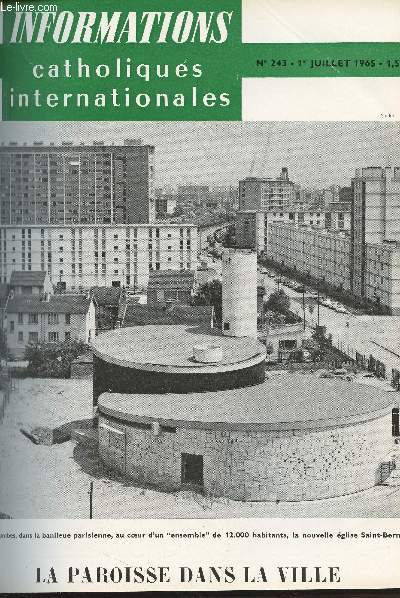 Informations catholiques internationales - N243, 1er juil. 1965 - Au-del du 