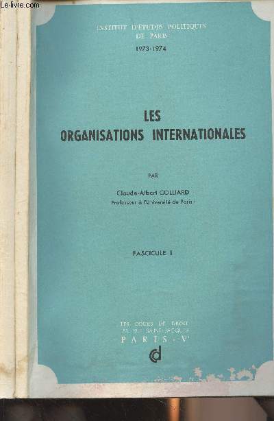 Les organisations internationales - En 2 fascicules - 