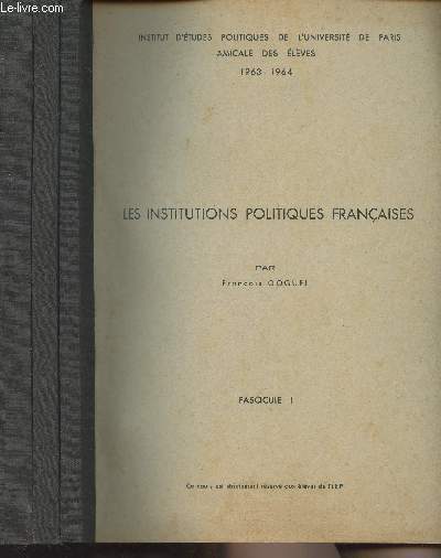 Les institutions politiques franaises - En 3 fascicules - 